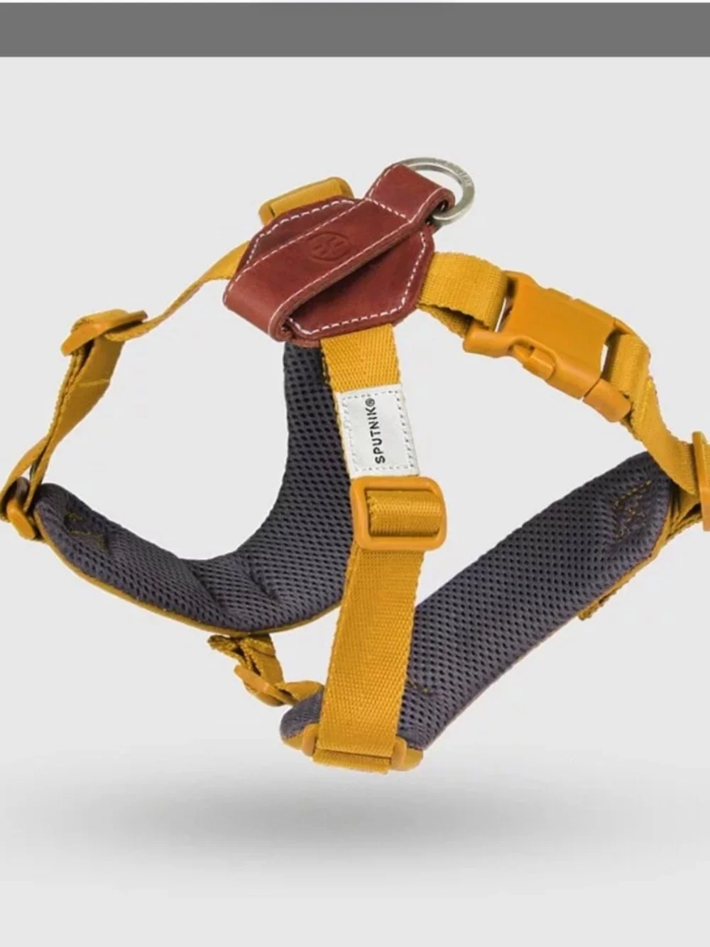 SPUTNIK Mustard Yellow harness & matching leash Medium 17-39lbs